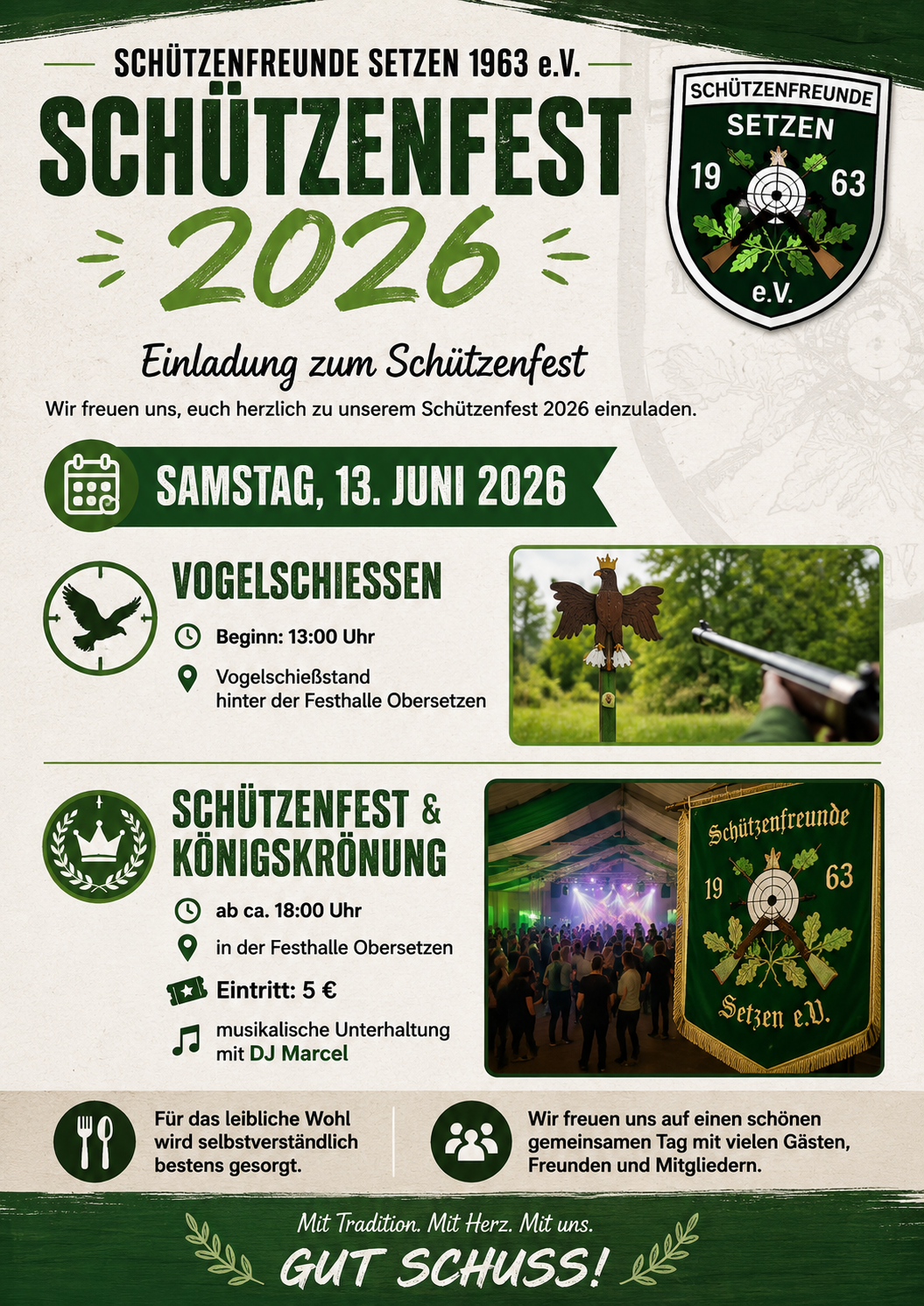 Eierschießen bei den Schützenfreunde Setzen
